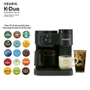 K-Duo Essentials Hot & Iced Single-Serve K-Cup Pod Coffee Maker & Carafe