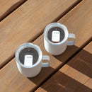 14oz Sliding Lid: Black & Clear Plastic Drinkware Accessory for Cold Beverages, Hand Wash, 3.49" Width