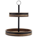 2-in-1 Tiered Lazy Susan - Brown