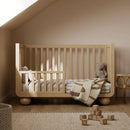 5-in-1 Convertible Crib with Toddler Guardrail - Driftwood