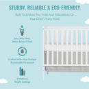 Synergy White 5-in-1 Convertible Crib