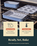 Non-Stick Ceramic Complete Bakeware Set - Gray