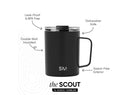 Insulated Stainless Steel Scout Mug - Black