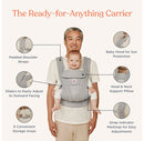 Omni Deluxe Mesh All-in-One Baby Carrier - Pearl Gray