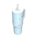 30oz Stainless Steel Vacuum Straw Tumbler with Handle