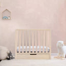 Colby 4-in-1 Convertible Mini Crib with Trundle - Washed Natural