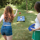 3-in-1 Cornhole, Ladderball, and Bottle Smash Outdoor Game - Portable