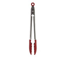 Silicone-Tipped Tongs - Red