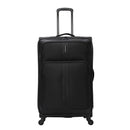 Softside Checked Spinner 5pc Luggage Set - Black
