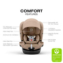 Rotating All-in-One Car Seat - Almond Beige
