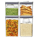 SoftWorks 4-piece POP Container Set with Rice Measuring Cup & Scoop
