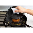 8" Cast Iron Round Flat Grill Press - Black