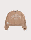 Civil Clothing Rose Year Cropped Sand Crew