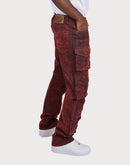 Grindhouse Straight Fit Flocked Denim Jeans