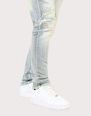 Grindhouse Slim Fit Taper Distressed Vintage Denim Jeans