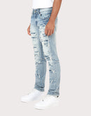 Grindhouse Ashley Slim Fit Heavy Distressed Denim Jeans