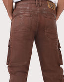 Grindhouse Straight Fit Waxed Cargo Jeans