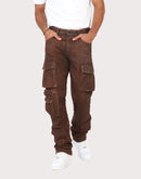 Grindhouse Straight Fit Waxed Cargo Jeans