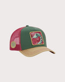 TEXTISS USA Capslab Scorpio Trucker Cap-Green/Tan