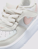 Nike Air Force 1 Low EasyOn Toddler Girls' "Phantom/Echo Pink/Summit White"