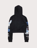 Civil Clothing Crop Dove Black Hoodie