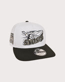 New Era MILB Buffalo Bison 9FIFTY Upside Down Logo Snapback Hat-White/Black