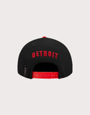 Central Mills Men’s Pro Standard Detroit Red Wings Loyalty Pinch Snapback Hat-Black/Red