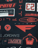 Jordan All Over Printed Fleece Black/Multi Big Boys' Pullover
