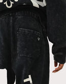 True Religion Mineral Wash Buddha Face Joggers