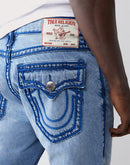 True Religion Ricky Rope Stitch Flap Straight Fit Denim Jeans