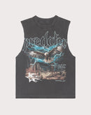 Paradise Lost Canyon Muscle Vintage Black Tee