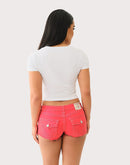 True Religion Crystal Horseshoe V-Neck Tee