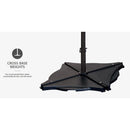 Treasure Garden Cantilever 10' Umbrella, Bronze Finish, Blue Sky Fabric