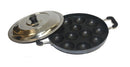 TABAKH AppamPatra Paniyaram Non Stick Pan with Steel Lid