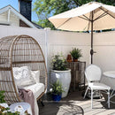 Lyon 2023| 9 Feet Patio Umbrella With Push Button Tilt and Crank