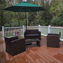 Lyon 2023| 9 Feet Patio Umbrella With Push Button Tilt and Crank
