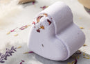 Bath Bombs - Lavender -Set of 5 Heart Shaped Gift Box