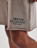 Armani Exchange Embroidered Logo Fleece Shorts
