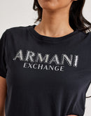 Armani Exchange Embellished Logo Tee