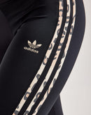 Adidas Leopard Luxe 3-Stripes Flared Leggings