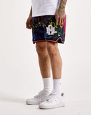 Almighty Nyc Paint Splat Mesh Shorts
