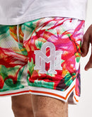Almighty Nyc Paint Splat Mesh Shorts