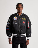 Alpha Industries MA-1 Reversible Pittsburgh Steelers Bomber Varsity Jacket