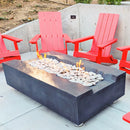 PyroMania Fire - Arroyo Rectangle Concrete Fire Pit Table