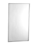 Bobrick B-1658 1830 Tempered Glass Channel Frame Mirror 18x30