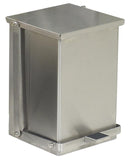 Bobrick B-220816 Foot-Operated Waste Receptacle, 8-Gallon