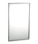 Bobrick B-2908 1836 Tempered Glass Welded-Frame Mirror 18x36
