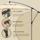 Malta 10ft Cantilever Umbrella | Abba Patio