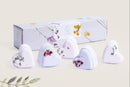 Bath Bombs - Lavender -Set of 5 Heart Shaped Gift Box