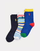 Polo Ralph Lauren Multi Stripe Crew Socks